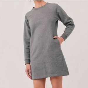 Pact Courtside Charcoal Long Sleeve Dress Size XS